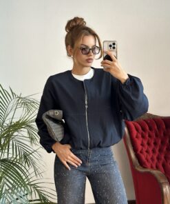 Denim Bomber Ceket