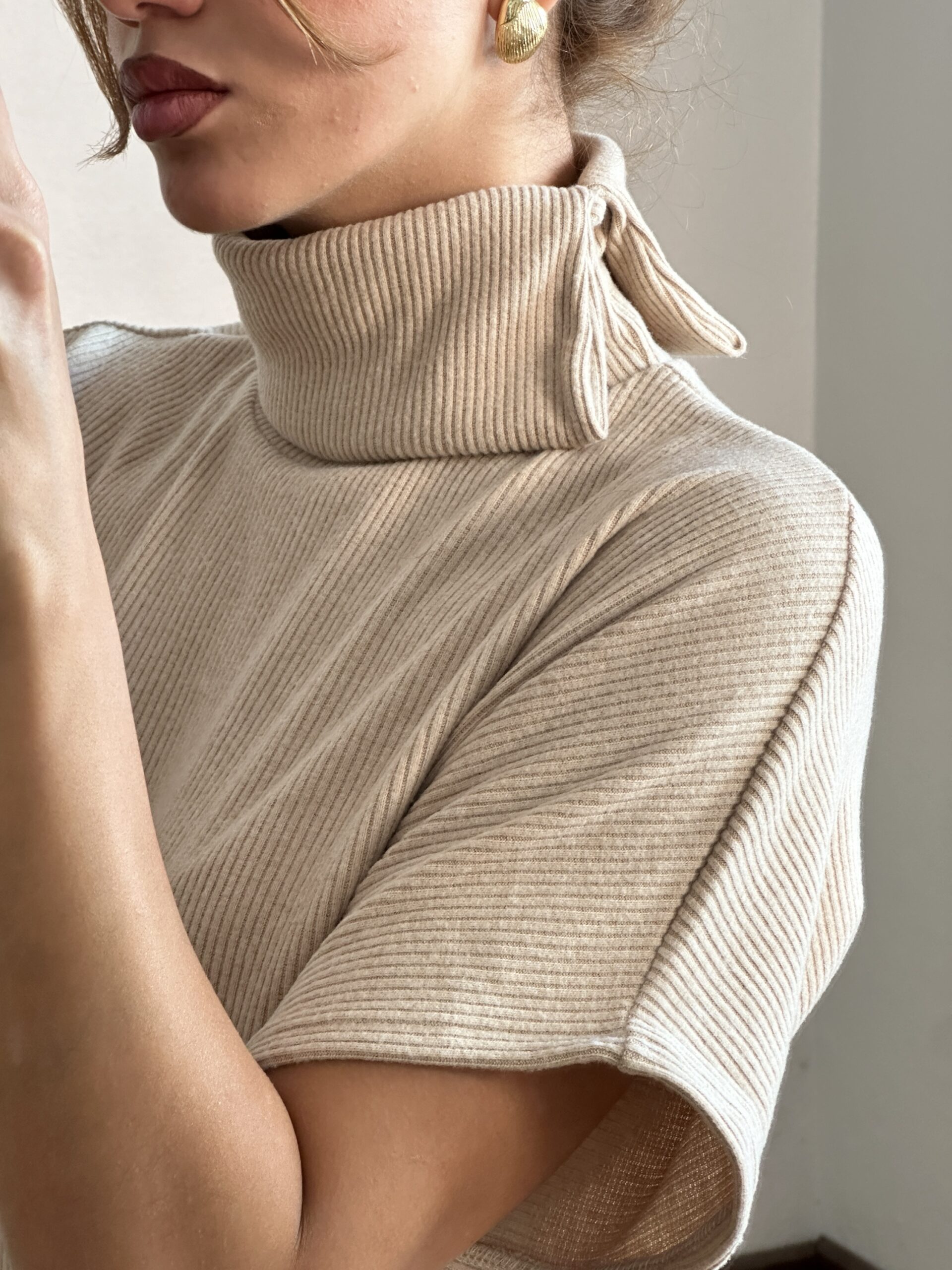 Bej Örme Triko Takım - Görsel 4