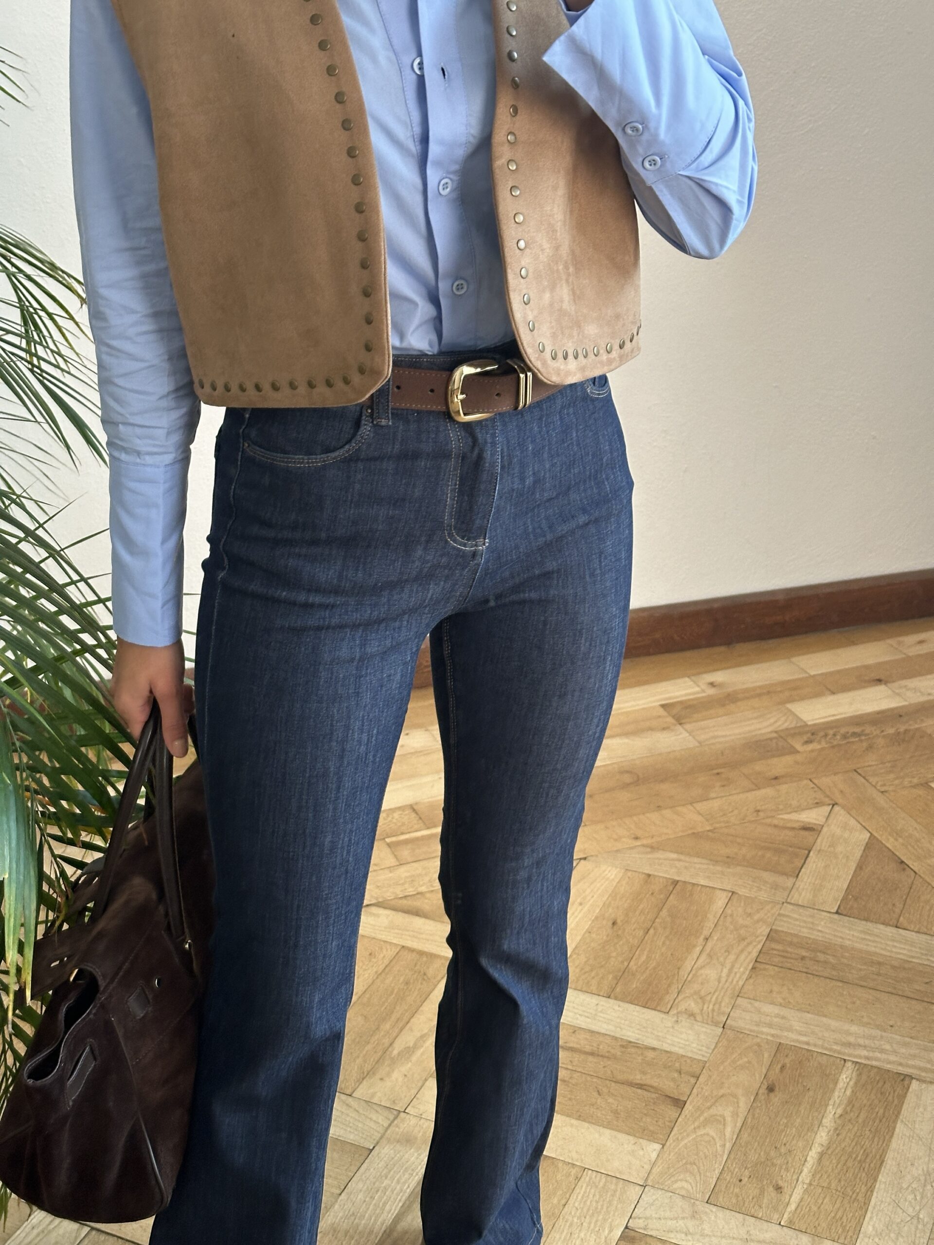 Lacivert Taşlamalı İspanyol Jean - Görsel 3