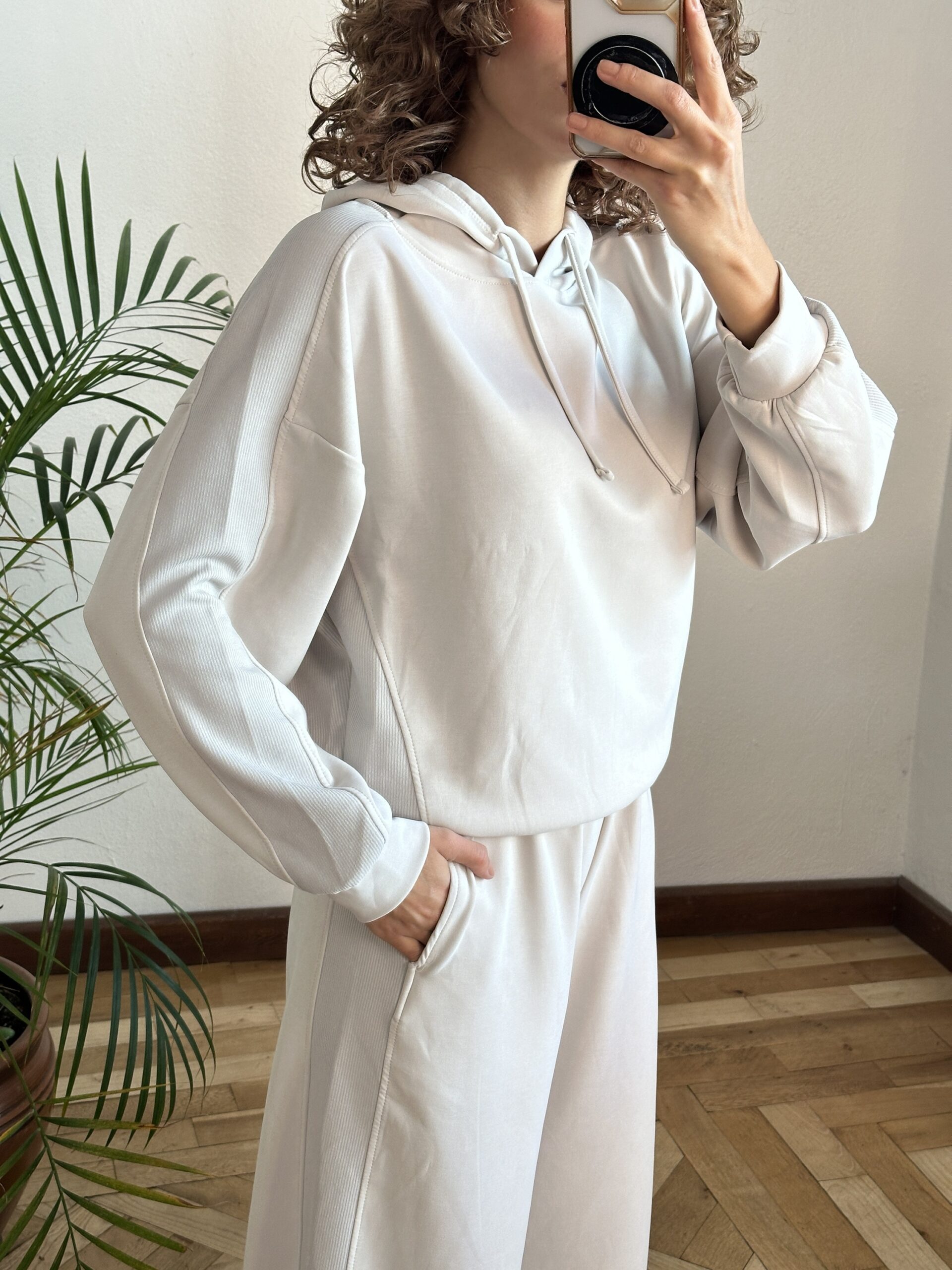 Ekru Modal Eşofman Takım - Görsel 2