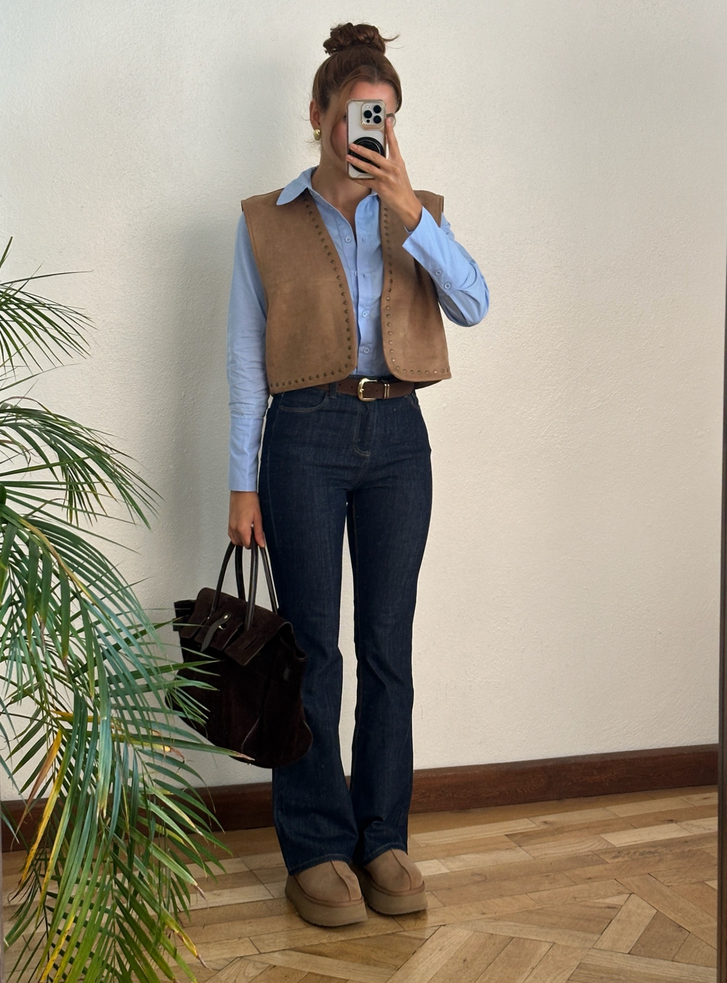 Lacivert Taşlamalı İspanyol Jean - Görsel 4