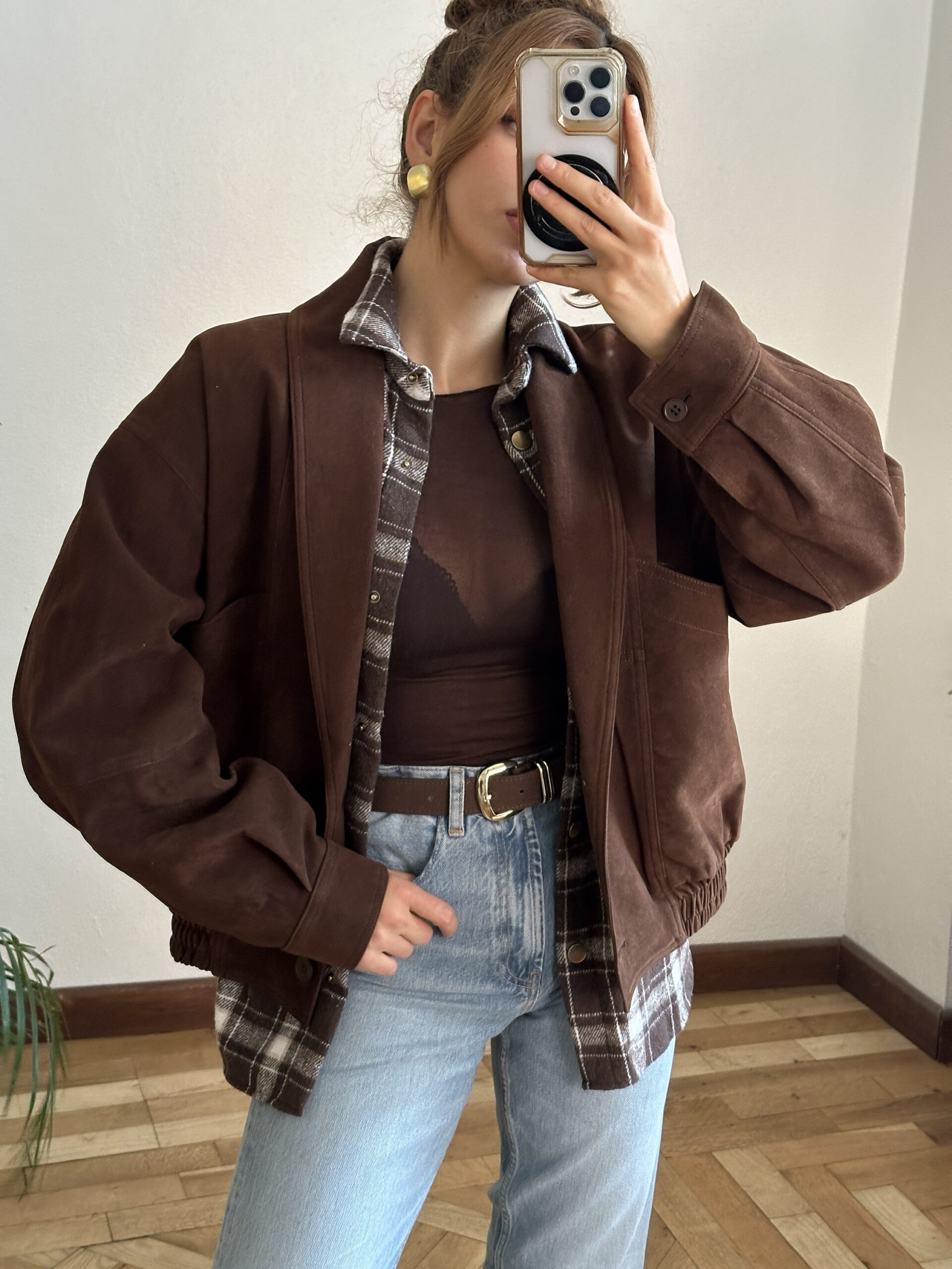 Acı Kahve Bomber Ceket - Görsel 3