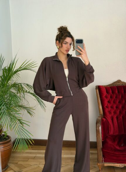 Kahverengi Modal Eşofman Takımı